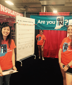 The ALL IN for Health team at the Indiana State Fair