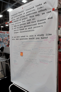 ALL IN for Health activity board at the Indiana State Fair